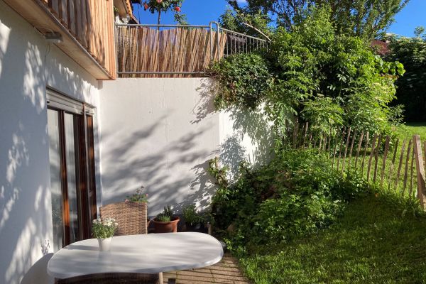 Terrasse der Ferienwohnung